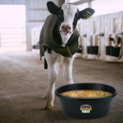 Little Giant Durable Indoor Outdoor Weatherproof 15 Gallon Rubber Tub Feeder Pan Bowl For Livestock Feeding And Other Chores, Black -PawHut Sales Store GUEST 5a37191c 5433 4f7f 88f8 f20add8a8230