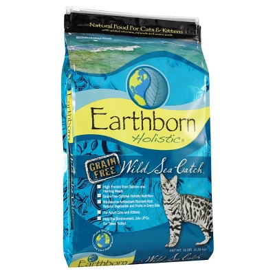 Earthborn Holistic Grain Free Wild Sea Catch Feline Dry Cat Food - 14 Lbs 1 Earthborn Holistic Grain Free Wild Sea Catch Feline Dry Cat Food - 14 Lbs