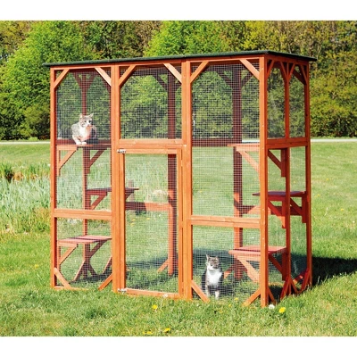 TRIXIE Pet Products Wooden Outdoor Cat Sanctuary 2 TRIXIE Pet Products Wooden Outdoor Cat Sanctuary - Image 2