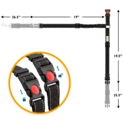 PAWBEE Dog Car Headrest Seatbelts – 2 Pack Durable Nylon Dog Seat Belts, With Reflective Elastic Bungee For Safety – Adjust To Fit All Your Cars -PawHut Sales Store GUEST 5d451ad3 c797 424d 811d c9f0df6713e4