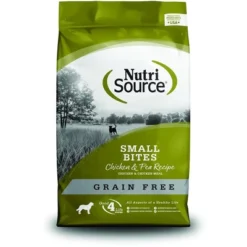 NutriSource Select Grain-Free Small Bites Made With Chicken And Peas Dry Dog Food - 15LB