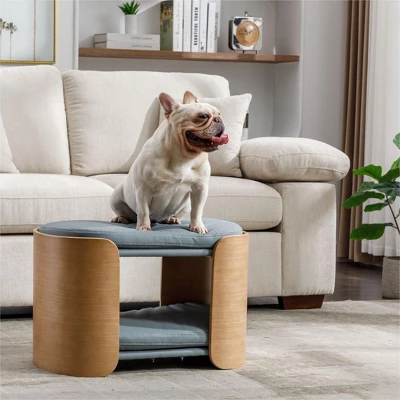 Dune Double Lift Medium Size Scratch Resistant PU Cushion Cat Scratch Beds With Solid Wood Frame Cat Bed Pet Sofa-Maison Boucle 1 Dune Double Lift Medium Size Scratch Resistant PU Cushion Cat Scratch Beds With Solid Wood Frame Cat Bed Pet Sofa-Maison Boucle