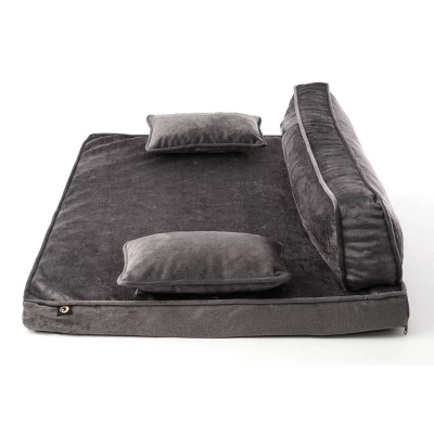 Precious Tails Modern Sofa Cat And Dog Bed - L - Gray 2 Precious Tails Modern Sofa Cat And Dog Bed - L - Gray - Image 2