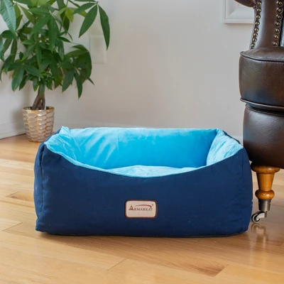 Armarkat Cat Bed, Small Pet Bed, Navy Blue/Sky Blue, C09HSL/TL 3 Armarkat Cat Bed, Small Pet Bed, Navy Blue/Sky Blue, C09HSL/TL - Image 3