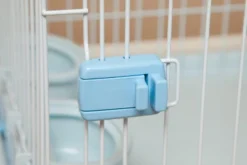 IRIS USA Small Wire Animal House With Food And Water Dishes, Blue -PawHut Sales Store GUEST 6312757f 8985 4203 a73a 1cf112967f84