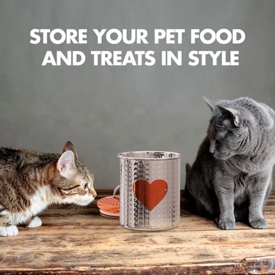 Amici Pet Rosie Treats Small Storage Canister, 38 Oz. , Rose Gold 6 Amici Pet Rosie Treats Small Storage Canister, 38 Oz. , Rose Gold - Image 6