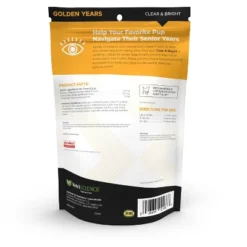 VetriScience Golden Years Clear & Bright Eye Health Supplement For Senior Dogs Chicken Flavor, 60 Bite-Sized Chews