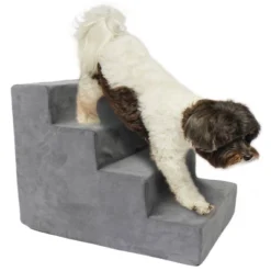 Precious Tails High Density Foam Steps Dog Stairs - Gray -PawHut Sales Store GUEST 66d613bb 7d4d 49b0 a74f 515e2173d52a