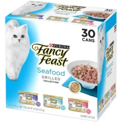 Purina Fancy Feast Seafood Collection With Tuna And Salmon Gourmet Wet Cat Food Grilled Collection - 3oz/30ct Variety Pack -PawHut Sales Store GUEST 69236aea 78a0 4418 af8d fd7d2f36609b