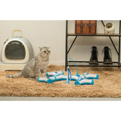 PawsMark Configurable Interactive Cat Toy With Spring Feather Teaser 4 PawsMark Configurable Interactive Cat Toy With Spring Feather Teaser - Image 4