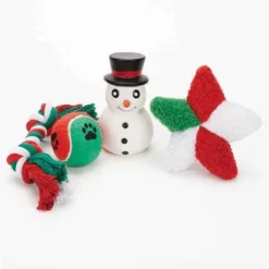 Zanies Doggie Delight Holiday Stockings — Festive Holiday Toys For Dogs (14")