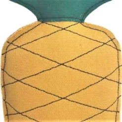 American Pet Supplies 8.5-Inch Eco-Friendly Pineapple Canvas And Jute Dog Toy