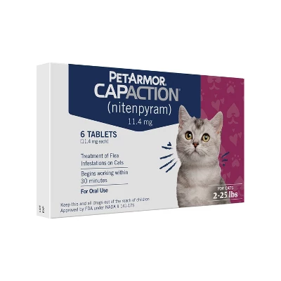 CapAction Flea Treatment For Cats - 2-25lbs 2 CapAction Flea Treatment For Cats - 2-25lbs - Image 2