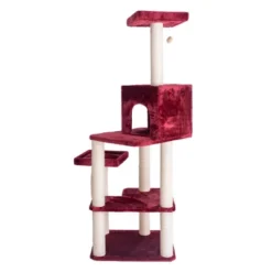 Armarkat Real Wood Cat Tower, Ultra Thick Faux Fur Covered Cat Condo House A6902B, Burgundy; 15 Armarkat Real Wood Cat Tower, Ultra Thick Faux Fur Covered Cat Condo House A6902B, Burgundy; -PawHut Sales Store GUEST 6c61cf32 01a0 40fc b18c 7dc0e5156a5d