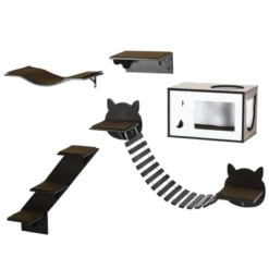 PawHut Unique Cat Tree Made From Cat Shelves With Cozy Cat House, Bridge, & More, Wall-Mounted Cat Tree Climbing Playground, Modern Cat Tree 7 PawHut Unique Cat Tree Made From Cat Shelves With Cozy Cat House, Bridge, & More, Wall-Mounted Cat Tree Climbing Playground, Modern Cat Tree -PawHut Sales Store GUEST 6d98aa56 65c7 4d2d 9fc1 7d0a34f9f8d8