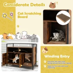 Tangkula Large Litter Box Enclosure Cat Wooden Storage Cabinet With 2 Doors Coffee 15 Tangkula Large Litter Box Enclosure Cat Wooden Storage Cabinet With 2 Doors Coffee -PawHut Sales Store GUEST 6dc91974 25aa 412a a117 868c3a98b18f
