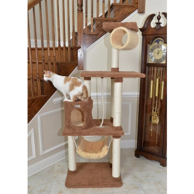 Armarkat 70" Real Wood Cat Tree With Scratch Posts, Hammock For Cats & Kittens, X7001 8 Armarkat 70" Real Wood Cat Tree With Scratch Posts, Hammock For Cats & Kittens, X7001 - Image 8