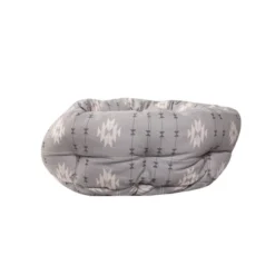 PetShop By Fringe Studio Geometric Round Cuddler Dog Bed - Gray -PawHut Sales Store GUEST 715e535a eeee 4079 926c 6ca24931415a