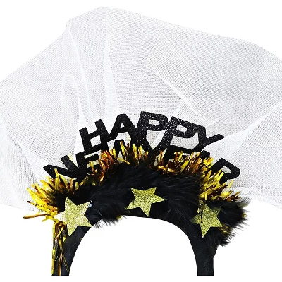 Midlee Happy New Year Dog Headband 3 Midlee Happy New Year Dog Headband - Image 3