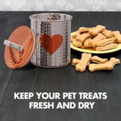 Amici Pet Rosie Treats Small Storage Canister, 38 Oz. , Rose Gold 13 Amici Pet Rosie Treats Small Storage Canister, 38 Oz. , Rose Gold -PawHut Sales Store GUEST 71a9e5aa fd5c 4c20 ac7a 9a56dd5c9be2