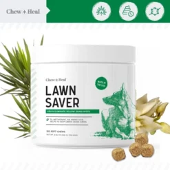 Chew + Heal Lawn Saver, Dog Supplement, Reduces Yellow Spots And Burns On Grass From Urine - 120 Delicious Chews 10 Chew + Heal Lawn Saver, Dog Supplement, Reduces Yellow Spots And Burns On Grass From Urine - 120 Delicious Chews -PawHut Sales Store GUEST 73f69220 f9ab 4a83 8bfa d362ce58f066