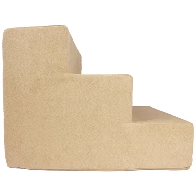 Precious Tails High Density Foam Steps Dog Stairs - Camel 6 Precious Tails High Density Foam Steps Dog Stairs - Camel - Image 6