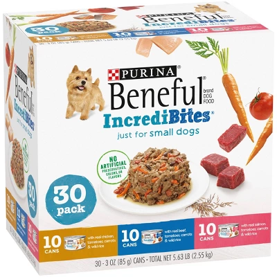Beneful Incredibites With Chicken, Salmon And Beef Wet Dog Food - 30ct 2 Beneful Incredibites With Chicken, Salmon And Beef Wet Dog Food - 30ct - Image 2