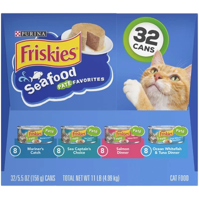 Purina Friskies Paté Wet Cat Food Seafood Fish Flavor Favorites - 5.5oz/32ct Variety Pack 5 Purina Friskies Paté Wet Cat Food Seafood Fish Flavor Favorites - 5.5oz/32ct Variety Pack - Image 5
