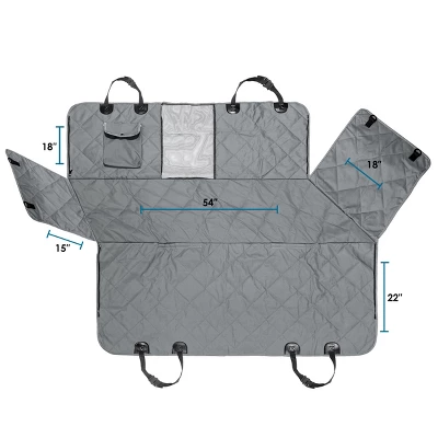 PAWBEE Dog Car Seat Covers - Nonslip Scratchproof Dog Car Seat Cover For Pets - Waterproof Pet Hammock With Front Mesh Window For Car, SUV, Truck 1 PAWBEE Dog Car Seat Covers - Nonslip Scratchproof Dog Car Seat Cover For Pets - Waterproof Pet Hammock With Front Mesh Window For Car, SUV, Truck