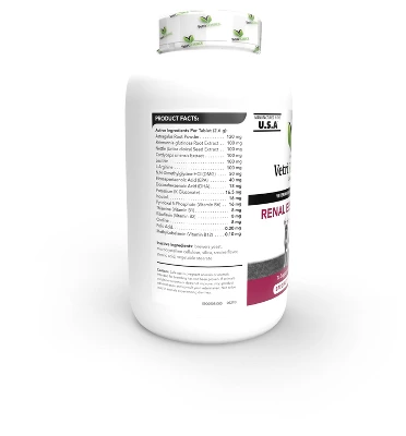 VetriScience Renal Essentials Kidney Health Support For Dogs, Smoke Flavor, 60 Chewable Tablets 2 VetriScience Renal Essentials Kidney Health Support For Dogs, Smoke Flavor, 60 Chewable Tablets - Image 2