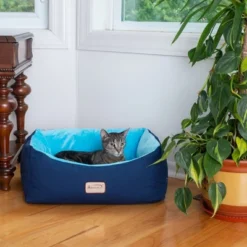 Armarkat Cat Bed, Small Pet Bed, Navy Blue/Sky Blue, C09HSL/TL 11 Armarkat Cat Bed, Small Pet Bed, Navy Blue/Sky Blue, C09HSL/TL -PawHut Sales Store GUEST 76e480e3 40c0 41cd 8c82 bfd0075daca1