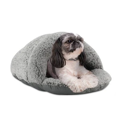 Sleepy Pet Slipper Covered Dog Bed - Silver 3 Sleepy Pet Slipper Covered Dog Bed - Silver - Image 3