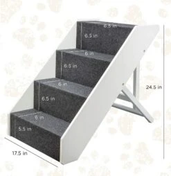 Arf Pets Dog Stairs, Wood Pet Steps For Small & Large Dogs