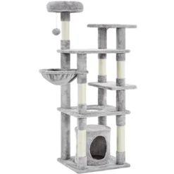 Yaheetech 56.5inch Multilevel Cat Tree Cat Tower With Scratching Posts 12 Yaheetech 56.5inch Multilevel Cat Tree Cat Tower With Scratching Posts -PawHut Sales Store GUEST 7b869c3a a7e2 4d25 a973 b8b31e97caed