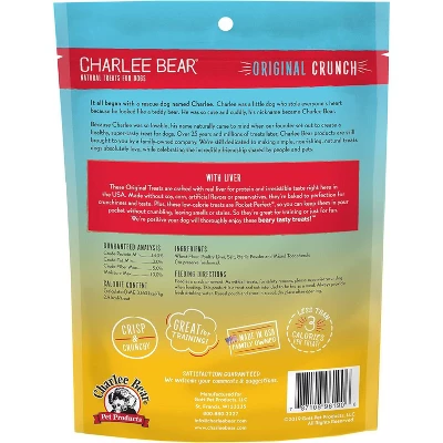 Charlee Bear Original Crunch Chicken Liver Dog Treats - 16 Oz 2 Charlee Bear Original Crunch Chicken Liver Dog Treats - 16 Oz - Image 2