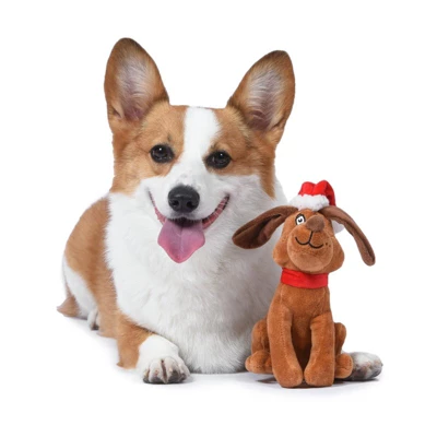 Dr. Seuss: The Grinch 9" Grinch Max Santa Plush Figure Toy 3 Dr. Seuss: The Grinch 9" Grinch Max Santa Plush Figure Toy - Image 3