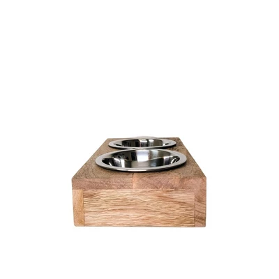 American Pet Supplies Eco-Friendly Elevated Dog Wood Feeder 2 American Pet Supplies Eco-Friendly Elevated Dog Wood Feeder - Image 2