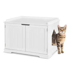 Costway Cat Litter Box Cabinet Furniture Cat Washroom Storage Bench -PawHut Sales Store GUEST 7c944c41 d8e7 4dfb a971 0e14e6d9864c