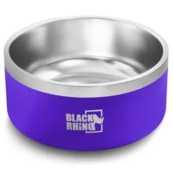 Black Rhino 64 Oz Double Insulated Stainless Steel Dog Bowls - Black -PawHut Sales Store GUEST 7ce14942 0329 4ac1 8abb cd20b16fcb39