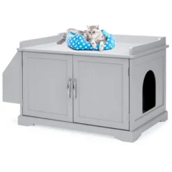 Best Choice Products Large Wooden Cat Litter Box Enclosure, Storage Cabinet Bench Table W/ Magazine Rack 14 Best Choice Products Large Wooden Cat Litter Box Enclosure, Storage Cabinet Bench Table W/ Magazine Rack -PawHut Sales Store GUEST 7f00b1da 3989 45f2 a644 312a2a0500f0