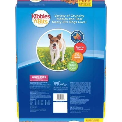 Kibbles 'n Bits Mini Bits Savory Beef & Chicken Flavors Small Breed Complete & Balanced Dry Dog Food 5 Kibbles 'n Bits Mini Bits Savory Beef & Chicken Flavors Small Breed Complete & Balanced Dry Dog Food - Image 5