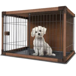 IRIS USA Wire Open Dog Crate Pet Playpen -PawHut Sales Store GUEST 8106333f 61d2 4030 b50a 7ac58e5fc34e