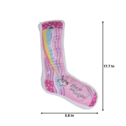 American Pet Supplies 17.7-Inch Squeaking Unicorn Comfort Plush Sock Dog Toy