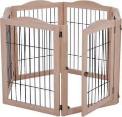 Arf Pets 30.5" Tall Freestanding Folding Dog Gate Extension - Walnut 11 Arf Pets 30.5" Tall Freestanding Folding Dog Gate Extension - Walnut -PawHut Sales Store GUEST 83e1a187 6090 4d5c 8c8d 10f25d62a0ea