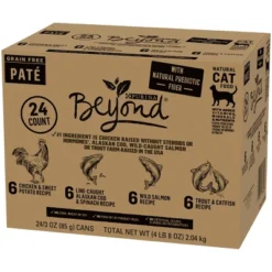 Purina Beyond Grain Free Pate With Chicken, Salmon And Fish Flavor Wet Cat Food Variety Pack - 3oz/24ct -PawHut Sales Store GUEST 83eb2505 ec14 4338 955a 726d5784159a