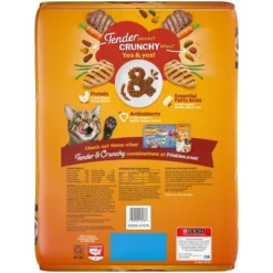 Friskies Tender & Crunchy With Flavors Chicken,Beef,Carrots&Green Beans Adult Complete & Balanced Dry Cat Food - 16lbs