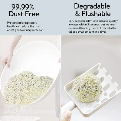 PETTIME Tofu & Corn Litter (Large 12lb X 3bags, Tofu & Corn - Original) 2 PETTIME Tofu & Corn Litter (Large 12lb X 3bags, Tofu & Corn - Original) - Image 2