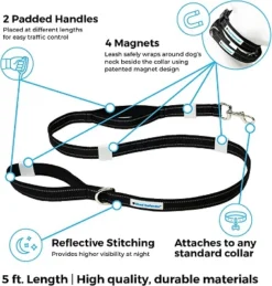 Shed Defender Mag-Snap Dog Leash - Wearable Magnetic Leash - 5 Ft. -PawHut Sales Store GUEST 84165434 ee40 4d99 b12e 191aa0b30ff3