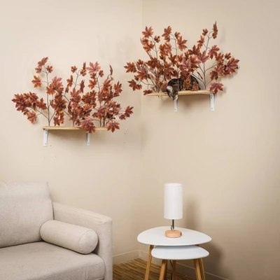 On2Pets Autumn Cat Canopy Shelves - Purple - 2ct 1 On2Pets Autumn Cat Canopy Shelves - Purple - 2ct