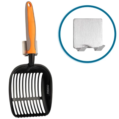 PAWBEE Metal Cat Litter Scoop - Premium Non-Stick Cat Litter Scooper With Holder - Deep Shovel Cat Scooper - Long Non-Slip Handle Kitty Litter Scoop 4 PAWBEE Metal Cat Litter Scoop - Premium Non-Stick Cat Litter Scooper With Holder - Deep Shovel Cat Scooper - Long Non-Slip Handle Kitty Litter Scoop - Image 4